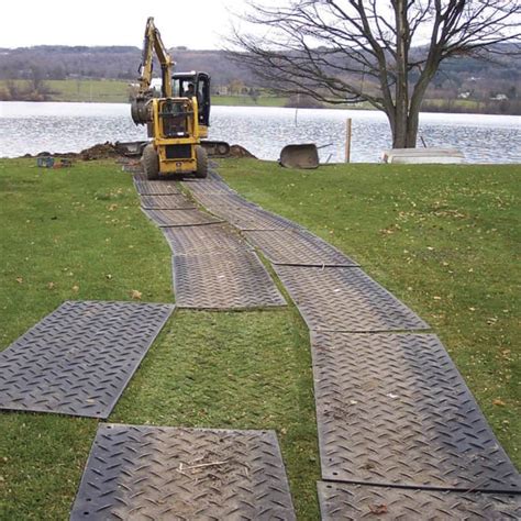 mini excavator swamp mats|mud mats for construction sites.